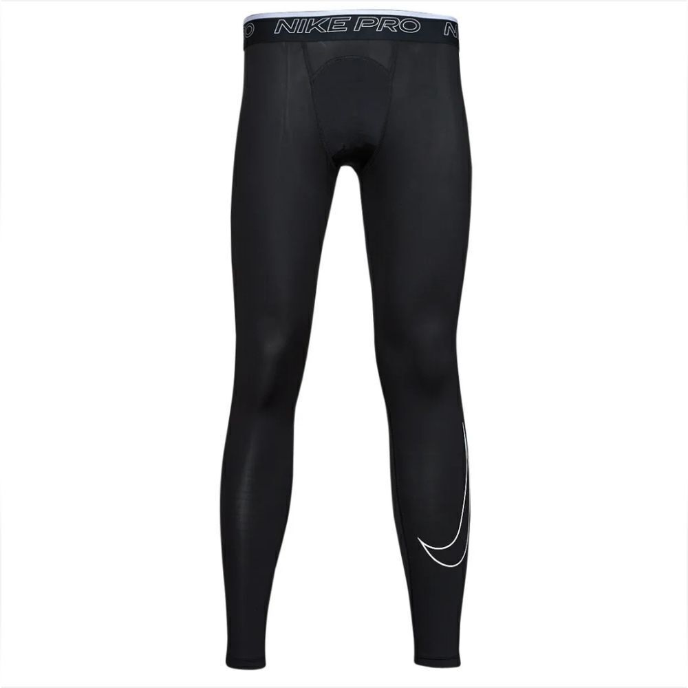 Nike Pro Dri-FIT Men's Black Lightweight Training Tight pants Size Medium Tall - Picture 3 of 16